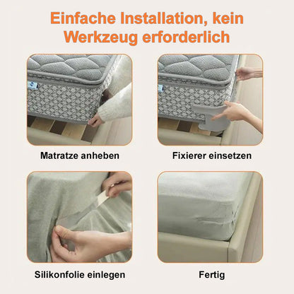 🆙✨ Anti‑Rutsch Bettlakenhalter – Starke Eckclips für glatte, straffe Laken ohne Verrutschen