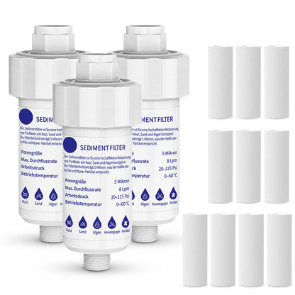 🏠 Wasserfilter für Zuhause – Universal Filter für Dusche, Küche, Wasserhahn & Waschmaschine