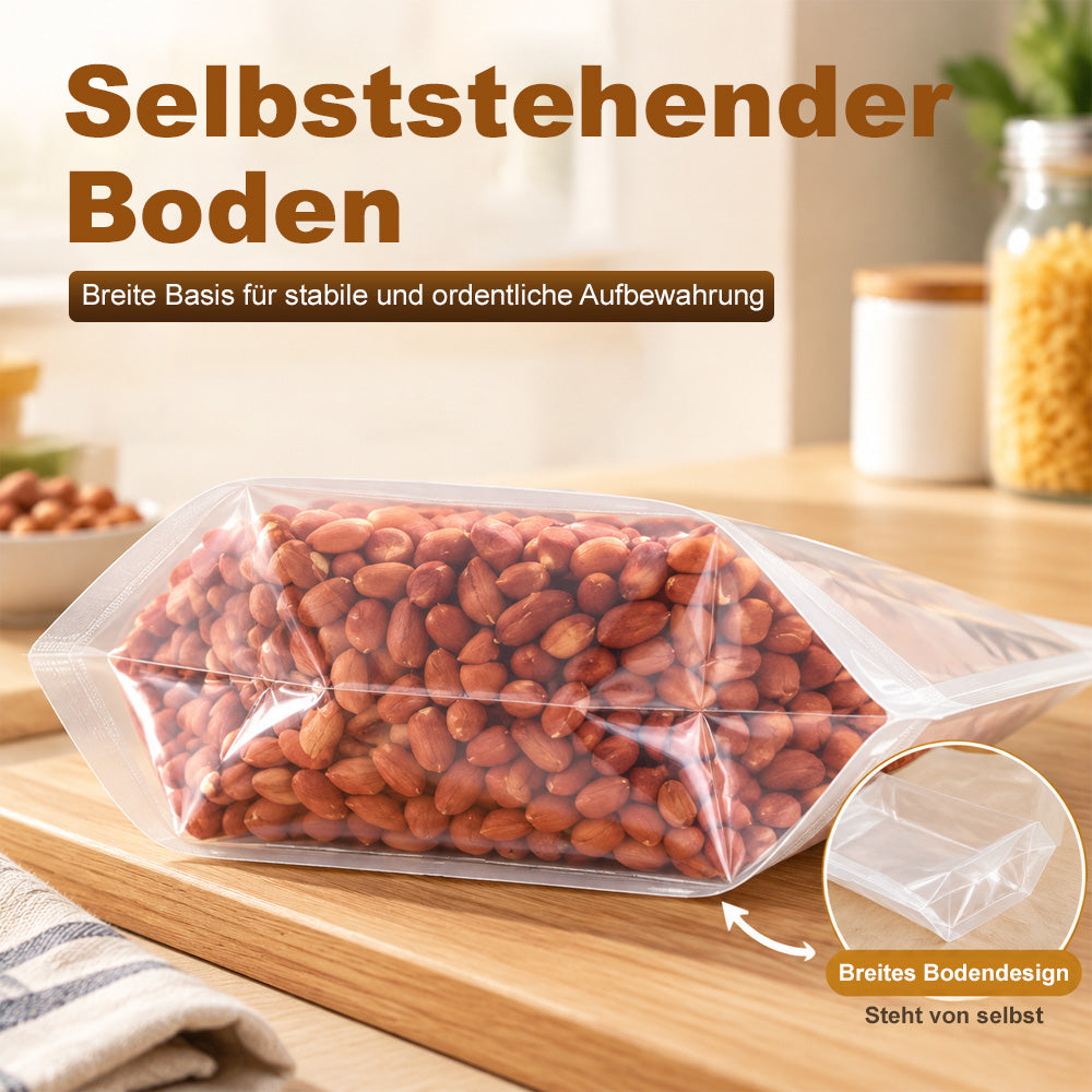 🏠 Große Vorratsbeutel – Lebensmittelecht, Luftdicht & Platzsparend