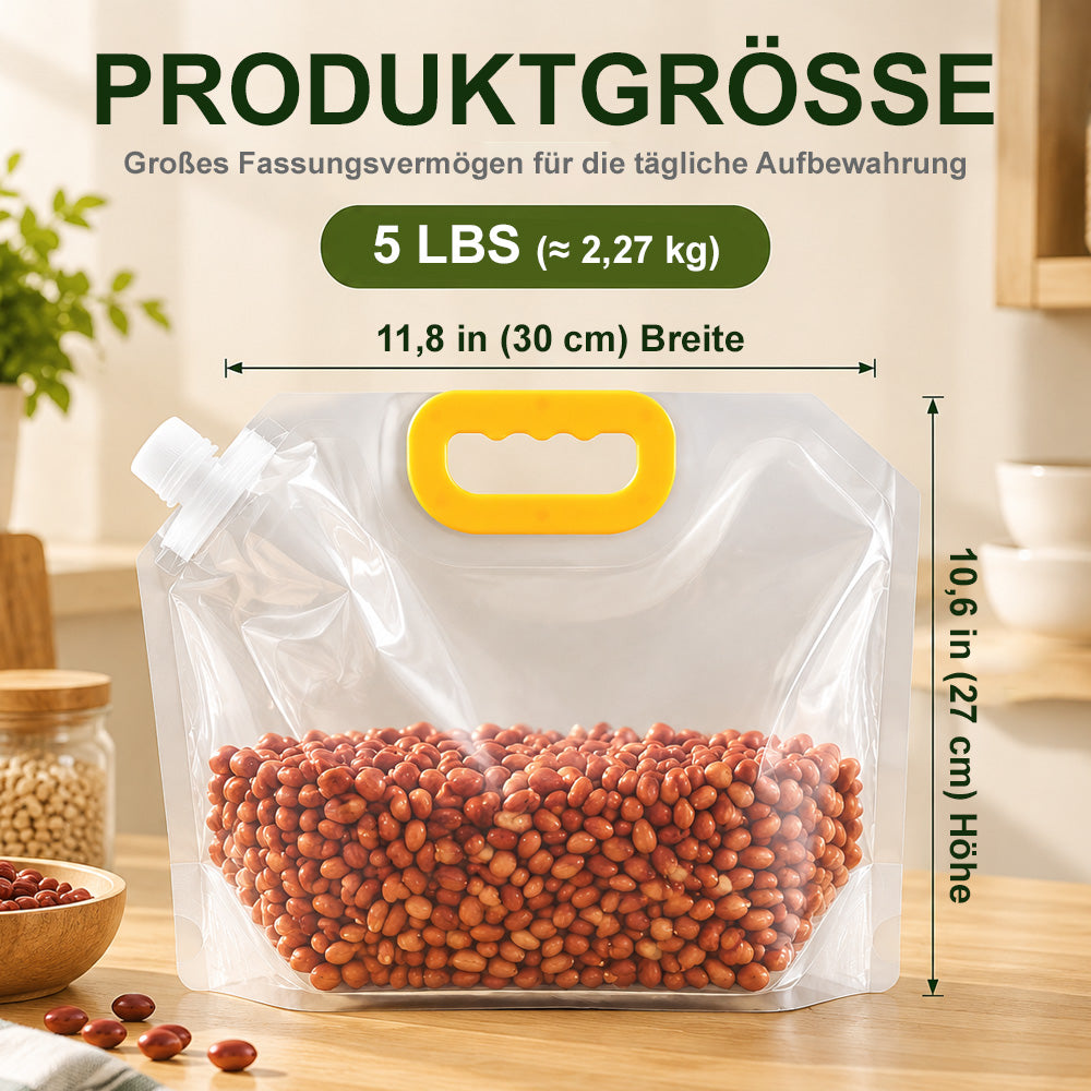 🏠 Große Vorratsbeutel – Lebensmittelecht, Luftdicht & Platzsparend