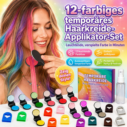 🎨 Sofortige Haarfarben-Magie – Auswaschbares temporäres Haarkreide-Set  ✨