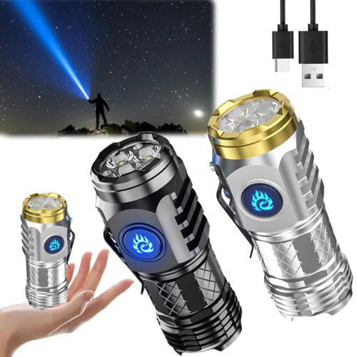 🔋🔦Three-Eyed Monster Mini Taschenlampe – Ultrastark, kompakt & wiederaufladbar