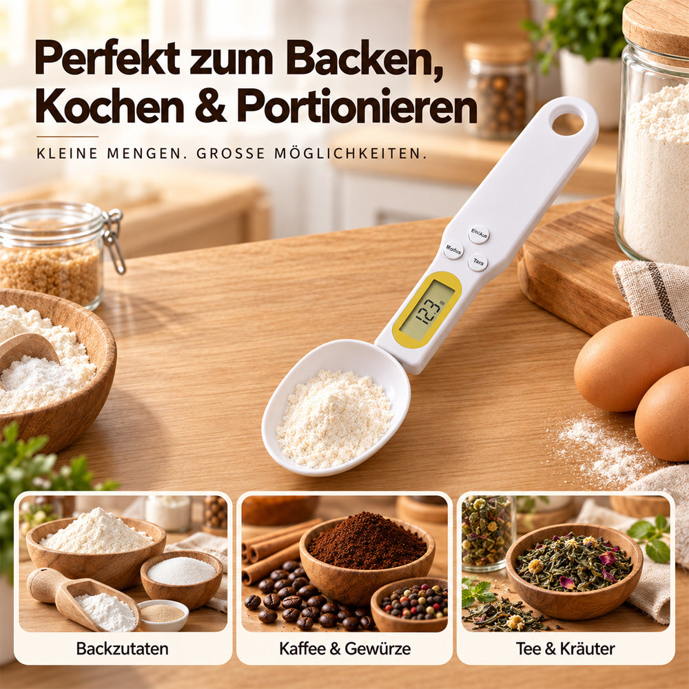 🥄 Die smarte Löffelwaage – Präzise messen, einfach dosieren