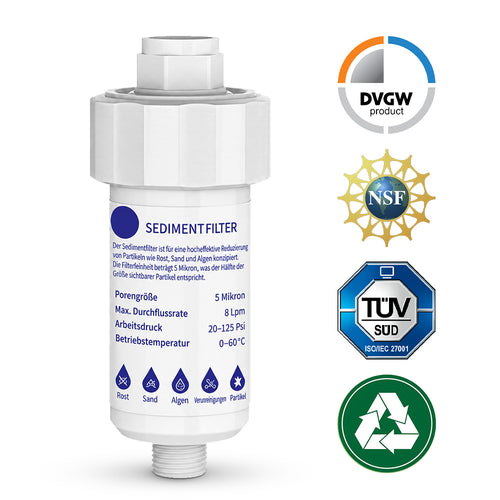 🏠 Wasserfilter für Zuhause – Universal Filter für Dusche, Küche, Wasserhahn & Waschmaschine