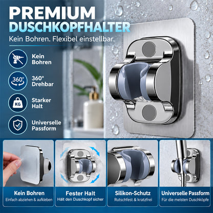 🆙🚿 Duschkopfhalter ohne Bohren – 90° verstellbar & bis 100 kg belastbar