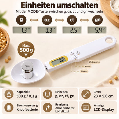 🥄 Die smarte Löffelwaage – Präzise messen, einfach dosieren