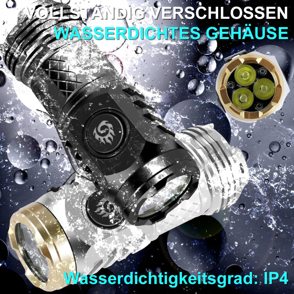 🆙✨ Three-Eyed Monster Mini Taschenlampe – Ultrastark, kompakt & wiederaufladbar