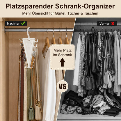 ✨V-förmiger Schrank-Organizer – 12 Haken für mehr Platz