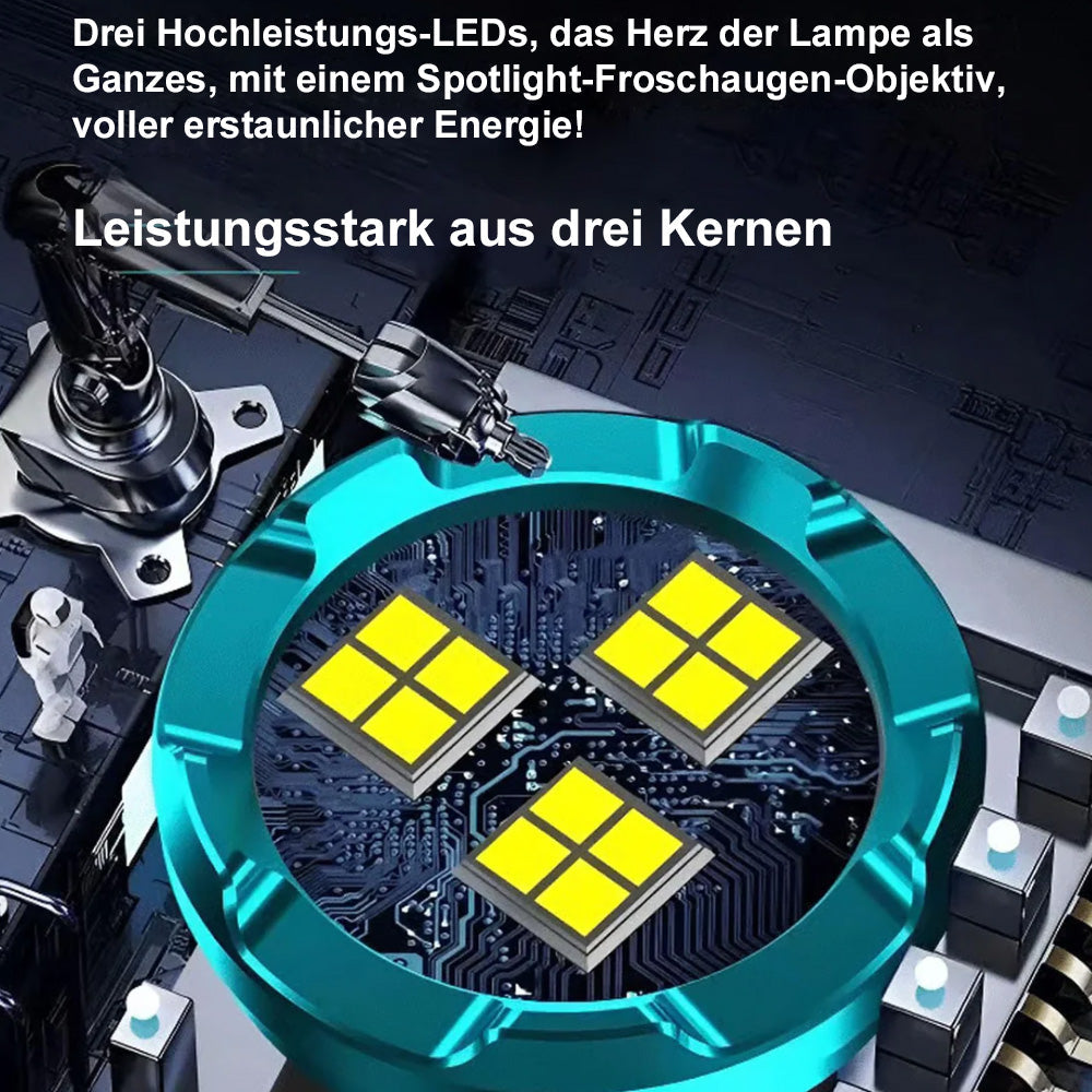 🆙✨ Three-Eyed Monster Mini Taschenlampe – Ultrastark, kompakt & wiederaufladbar