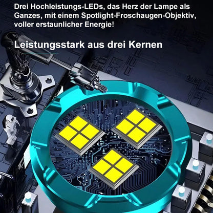 🆙✨ Three-Eyed Monster Mini Taschenlampe – Ultrastark, kompakt & wiederaufladbar