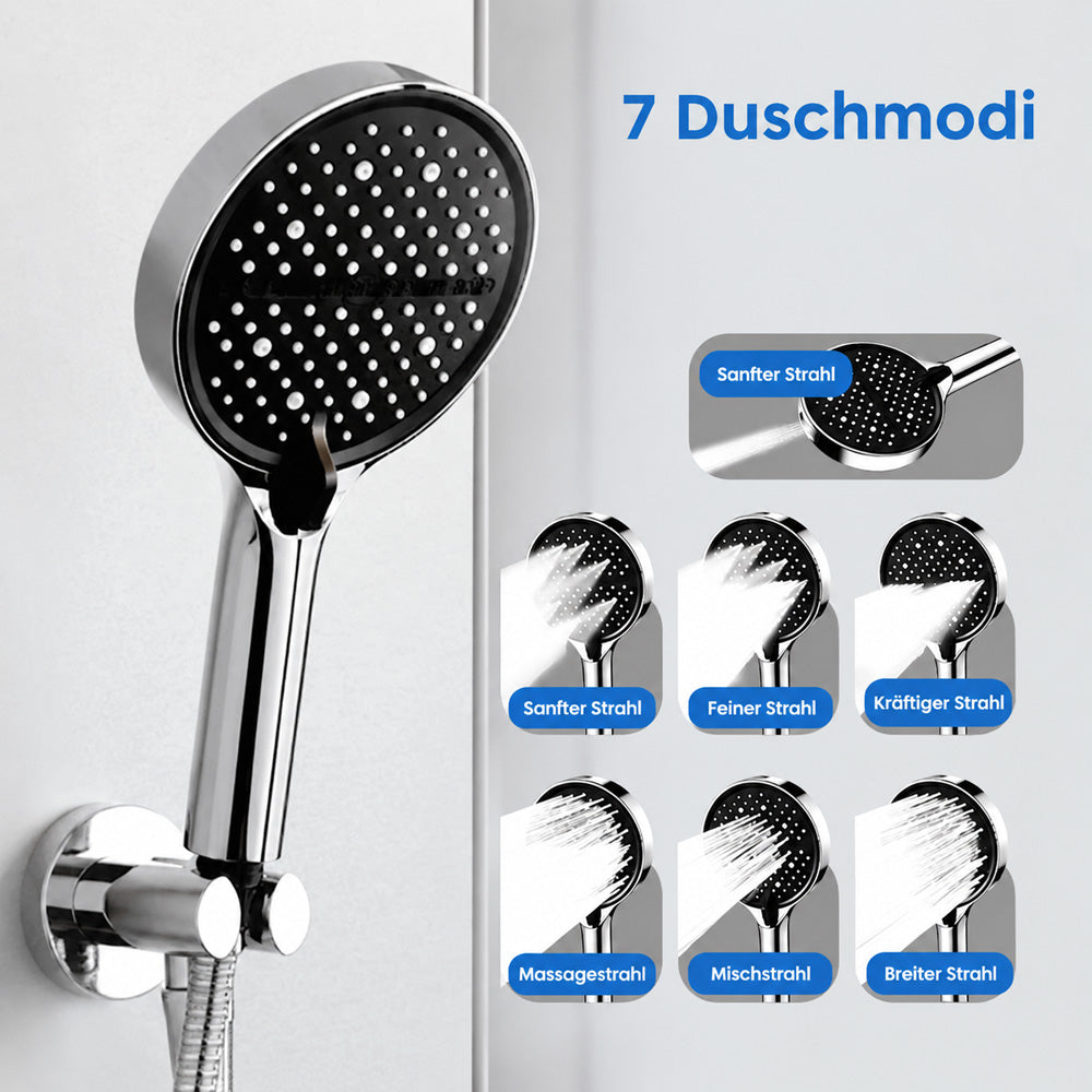 🚿 2-in-1 Hochdruck Duschkopf – 7 Modi für Dusche & Reinigung