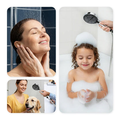 🚿 2-in-1 Hochdruck Duschkopf – 7 Modi für Dusche & Reinigung