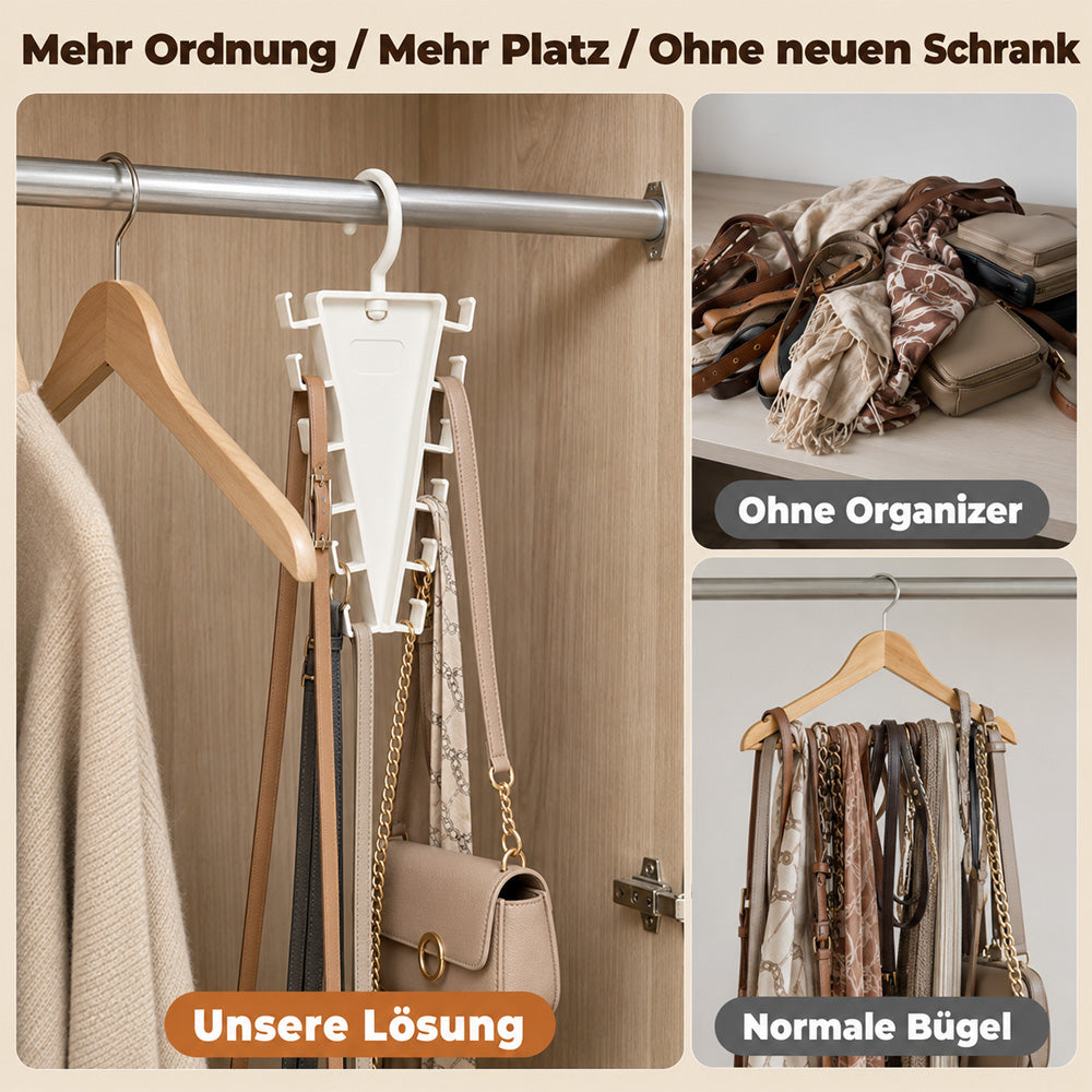 ✨V-förmiger Schrank-Organizer – 12 Haken für mehr Platz
