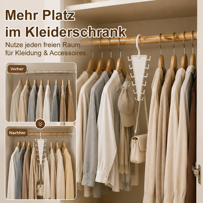 ✨V-förmiger Schrank-Organizer – 12 Haken für mehr Platz