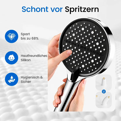 🚿 2-in-1 Hochdruck Duschkopf – 7 Modi für Dusche & Reinigung