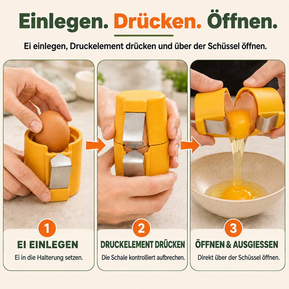 🍳 Schneller Eieröffner – Eier sauber & mühelos öffnen 🔥