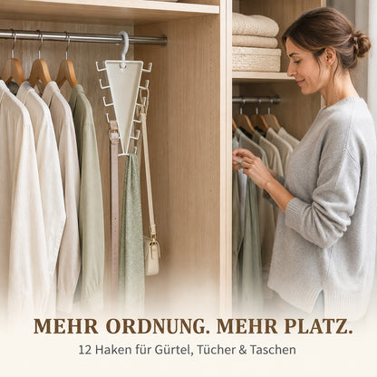 ✨V-förmiger Schrank-Organizer – 12 Haken für mehr Platz