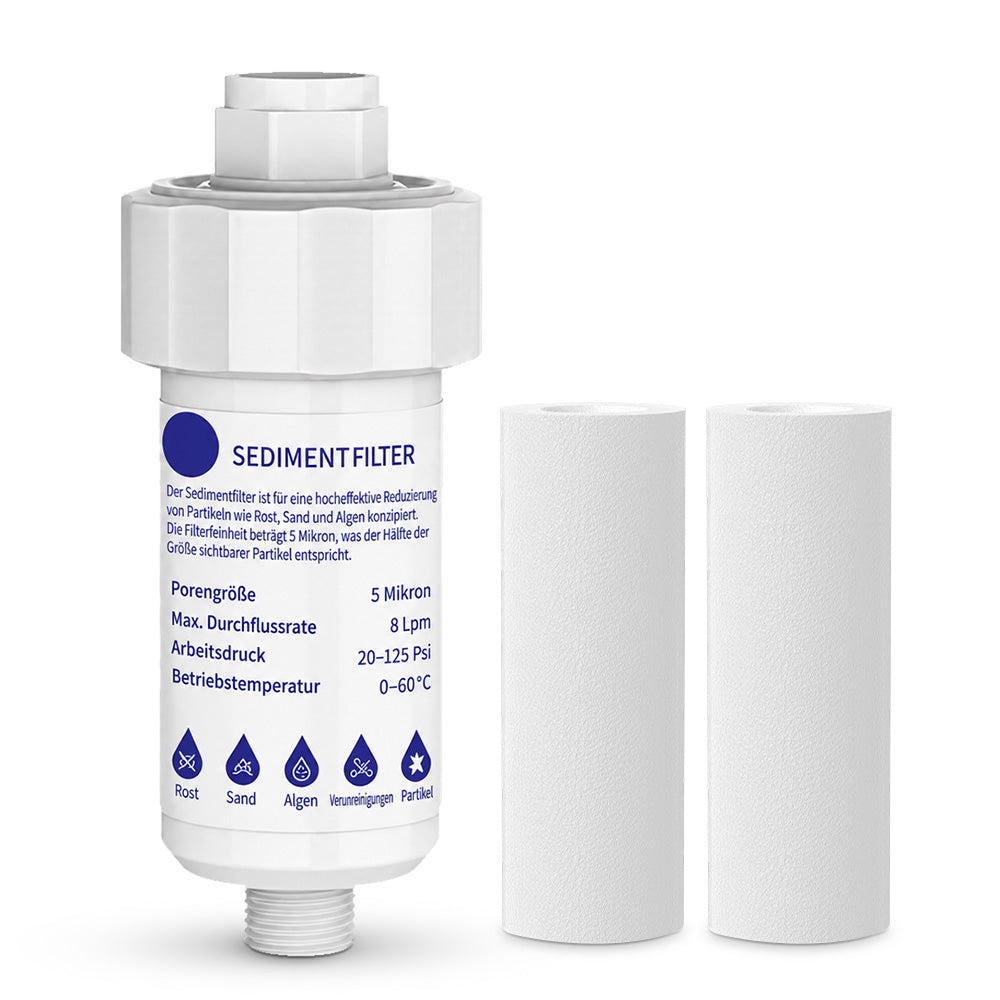 🏠 Wasserfilter für Zuhause – Universal Filter für Dusche, Küche, Wasserhahn & Waschmaschine