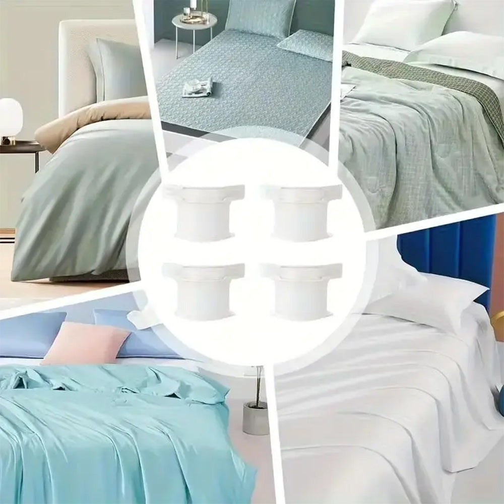 🆙✨ Anti‑Rutsch Bettlakenhalter – Starke Eckclips für glatte, straffe Laken ohne Verrutschen